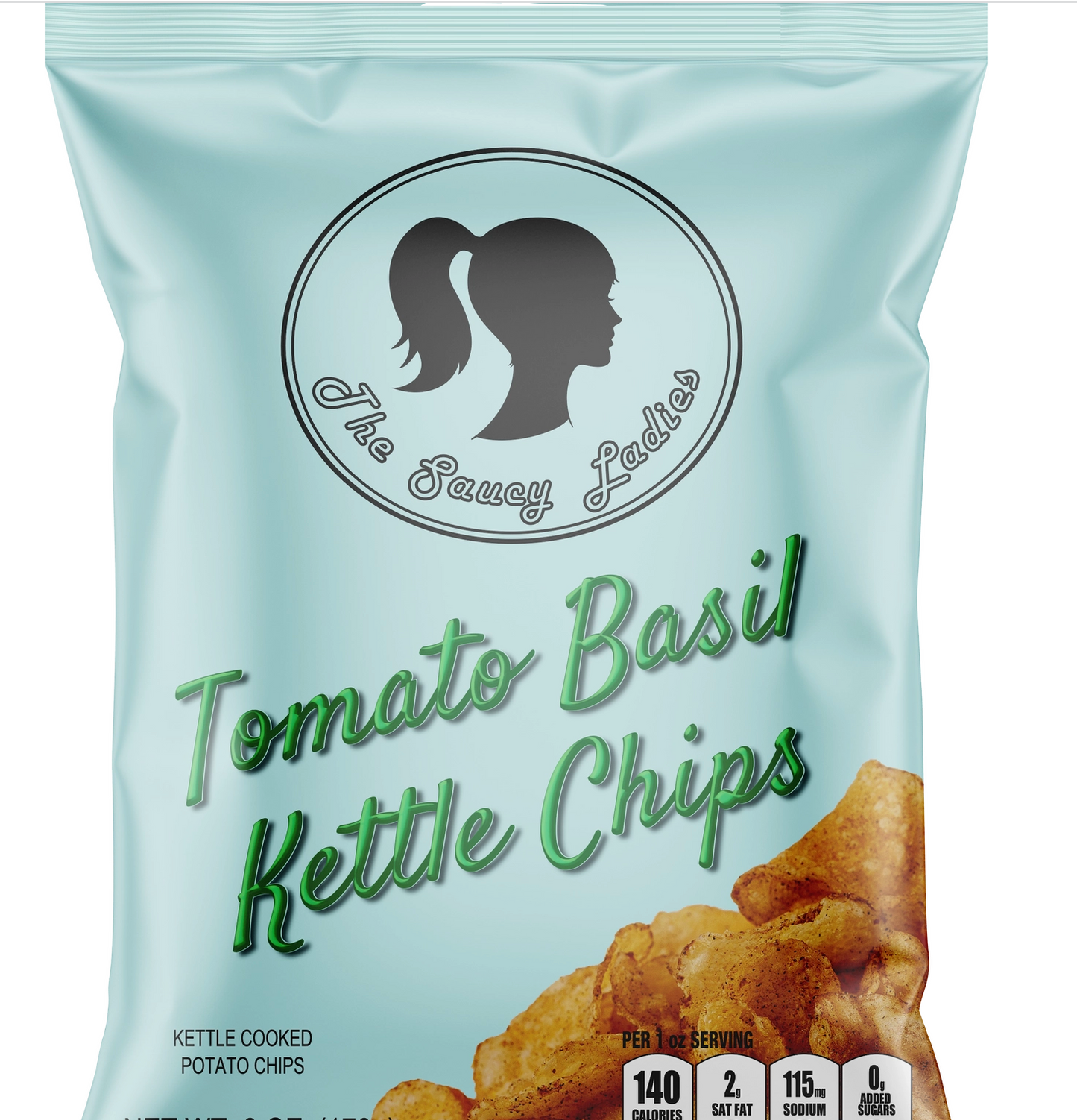 The Saucy Ladies Tomato Basil Kettle Chips - 2 oz