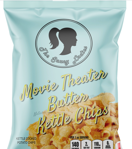 The Saucy Ladies Movie Theater Butter Kettle Chips - 2oz